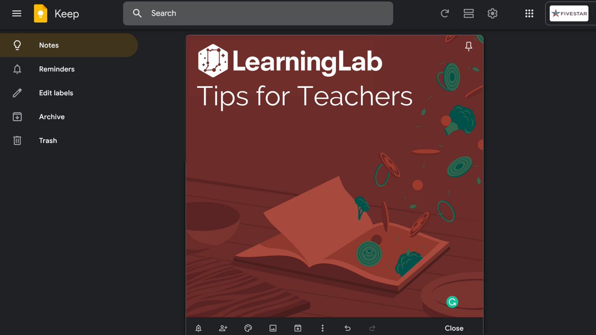 INLearningLab's tweet image. 🎉We&apos;re excited to see backgrounds (formerly only available in Google Keep mobile) are now accessible to use in the web version too! 

Here&apos;s to keeping organized in 2022 with @googlekeep! 

#INLearningLab @GoogleForEdu