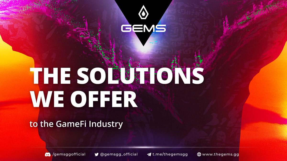 👀 The solutions we offer to the #GameFi industry:

✅ GEMS NFT Rental, DeFi Union
✅ FanFi Studio
✅ DAO Guild
✅ P2E Arena

*MIC DROP 🎤 ⬇️

#GEMS #P2E

thegems.gg