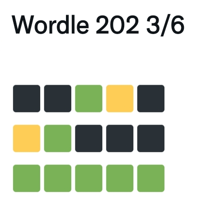 Kscherer25's tweet photo. Okay, thanks @TODAYshow never heard of this game but now I'm hooked! 🤣 #Wordle https://t.co/EYaZ9b2SuO