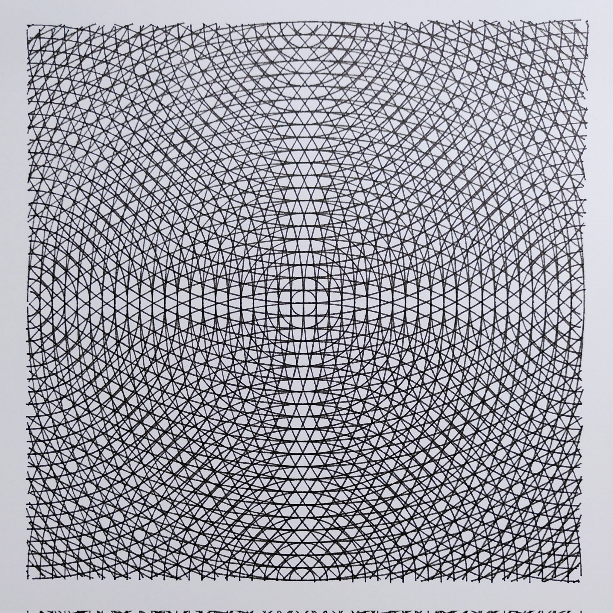floris de jonge on twitter day 7 sol lewitt wall drawing 138 1972 circles and arcs from the midpoints of four sides genuary genuary2022 plottertwitter plotterlove plotterart penplotter plotter generative genart generativeart