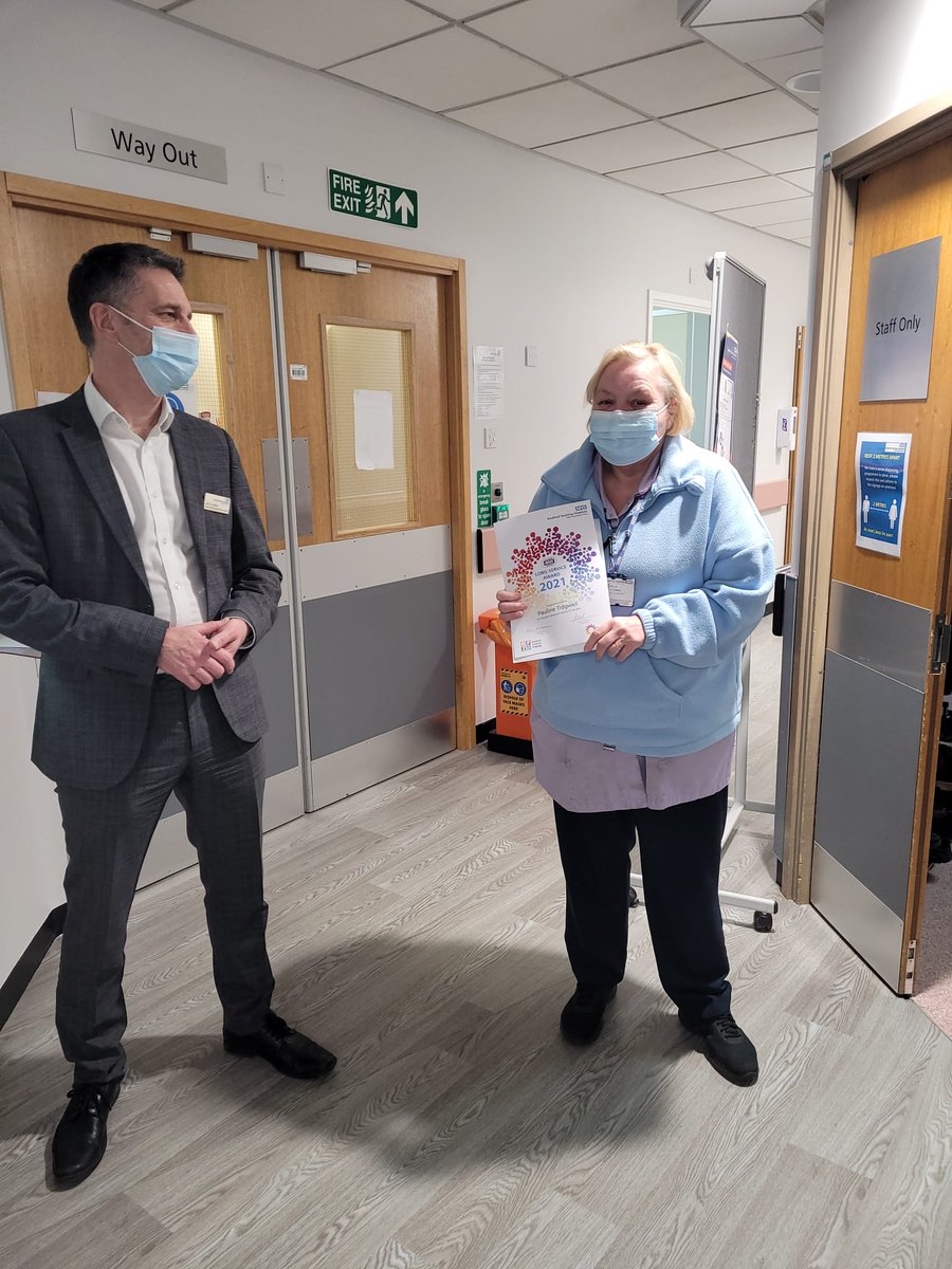 Well done to SN Polly on receiving her long service award yesterday. Very well deserved 🎉