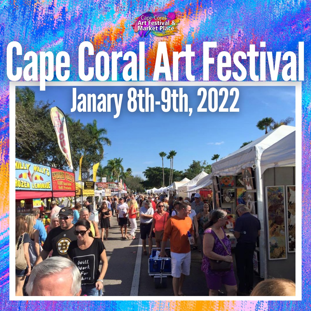 Loving #Arts and #FineCrafts ??
#CapeCoral #Art #Festival Jan 8-9, 2022
Live & Online Event
Live: Cape Coral Pkwy
Online: eventeny.com/events/37th-ca…

#Seabim #Vacation #Vacationrentals #Florida #vacationrental #vacationhomes