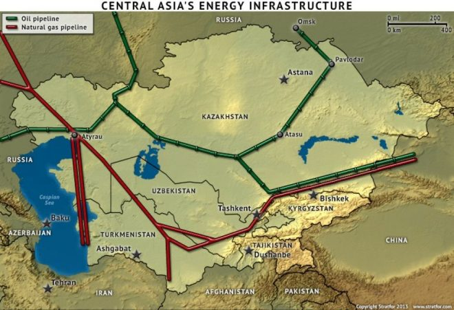 Газопроводы азии