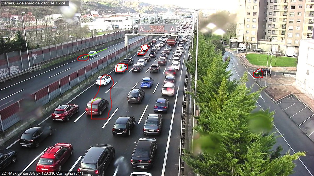 🚨 #Istripua #A8 Km 124 #Barakaldo-n Kantabriako norantzan. Hiru errei itxita,…