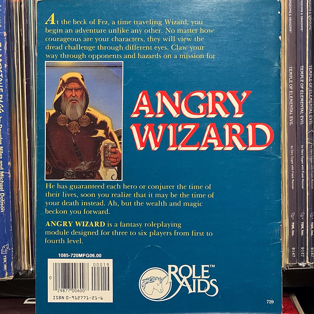 Fez III: Angry Wizard (1984) #DnD #RoleAids #TTRPG