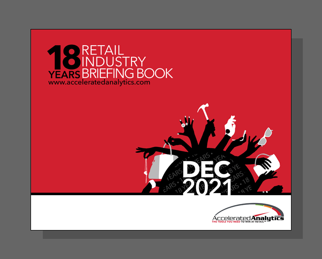 AccelAnalytics's tweet photo. Kick off 2022 with data that affect the retail industry. The Retail Industry Briefing Book is an 80+ page free monthly report that is available as a resource to you and your team. Click here to have the RIBB delivered to your inbox:

https://t.co/2tnsYiRzU5

#retail #economy https://t.co/FEoNj9IdwB