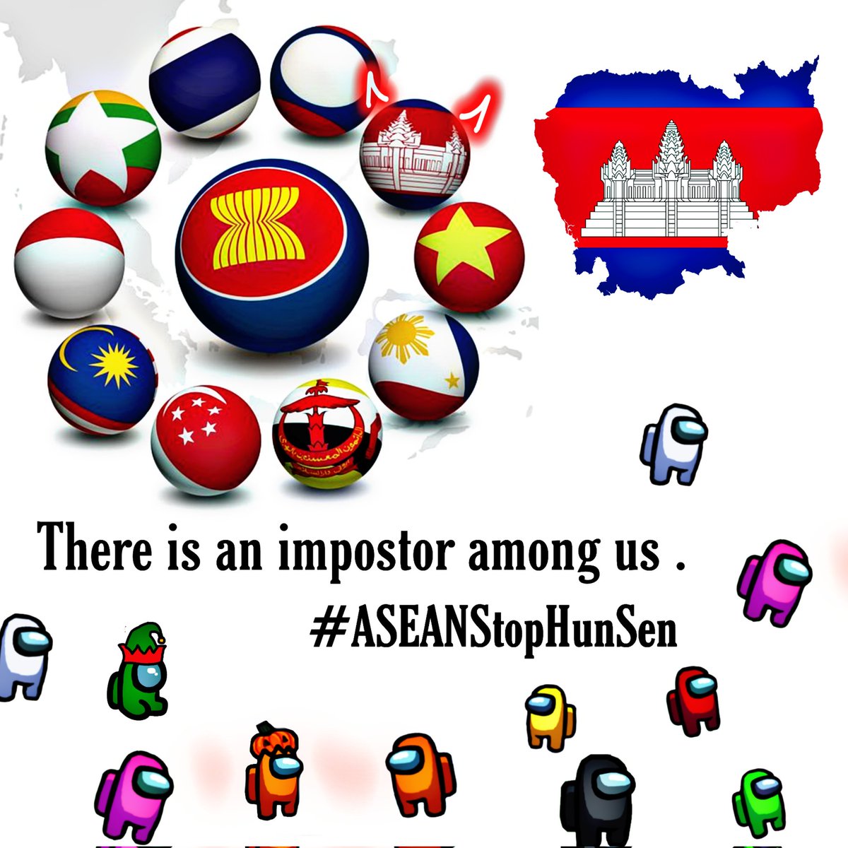 What's the purpose of 🇰🇭 which took over chair of ASEAN from Brunei just on Dec 29 ? Is it bilateral or is your PM <a href="/hunsencambodia/">Hun Sen</a> representing whole ASEAN association? His move to meet with SAC and maverick diplomacy rudely undermines current consensus of ASEAN.
#HunSenStayHome