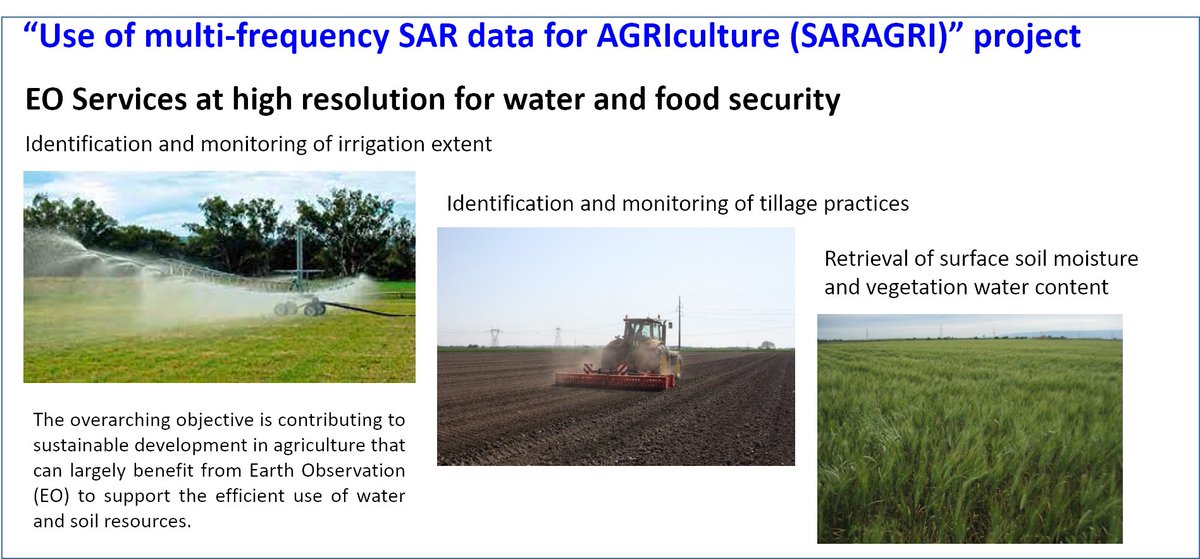SistersofSAR's tweet image. 5/5 ⭐️#SAR_STAR @anna_balenzano is involved in “Use of multi-frequency SAR data for AGRIculture (SARAGRI)” project funded by @ASI_spazio. #SARAGRI aims at exploiting the potential of #multifrequency #SAR data to consolidate, improve &amp;amp; validate a set of algorithms🛰️🌽#WomeninSAR