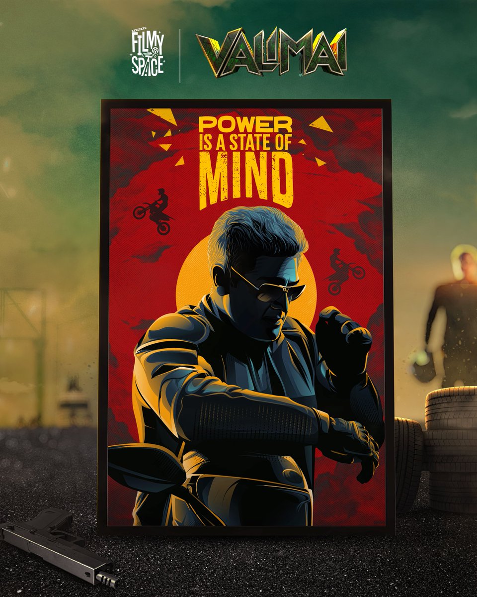 Here's my recent work for @filmyspaceIN 
The man with unmatchable charisma!
#Valimai️ #AjithKumar 
Get the poster prints here: bit.ly/ValimaiFS
<a href="/ajithFC/">Ajith</a> <a href="/TrendsAjith/">TRENDS AJITH</a> <a href="/SureshChandraa/">Suresh Chandra</a>