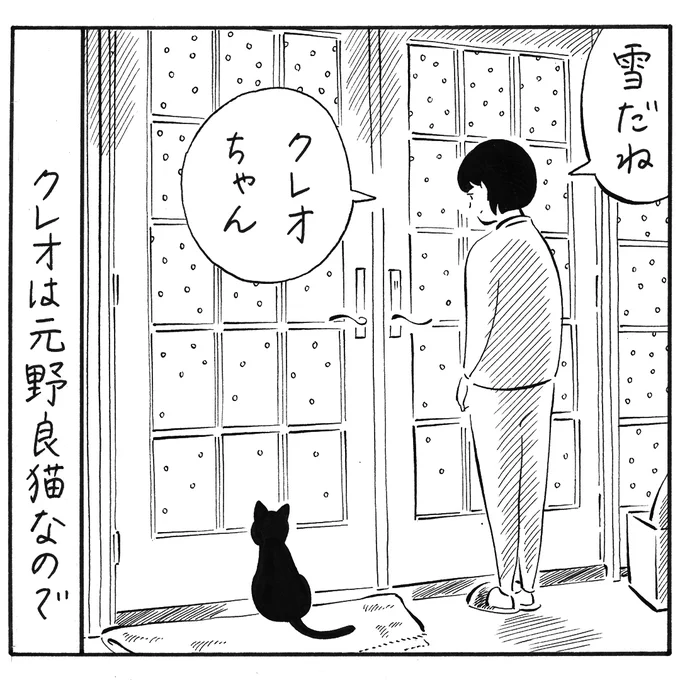 今朝はこちらも雪だったので、去年の雪の話を再掲。
https://t.co/tLcsdxzOPw

写真は今朝の、熱心に雪を見るクレオと、いい加減に見るポンズ。 