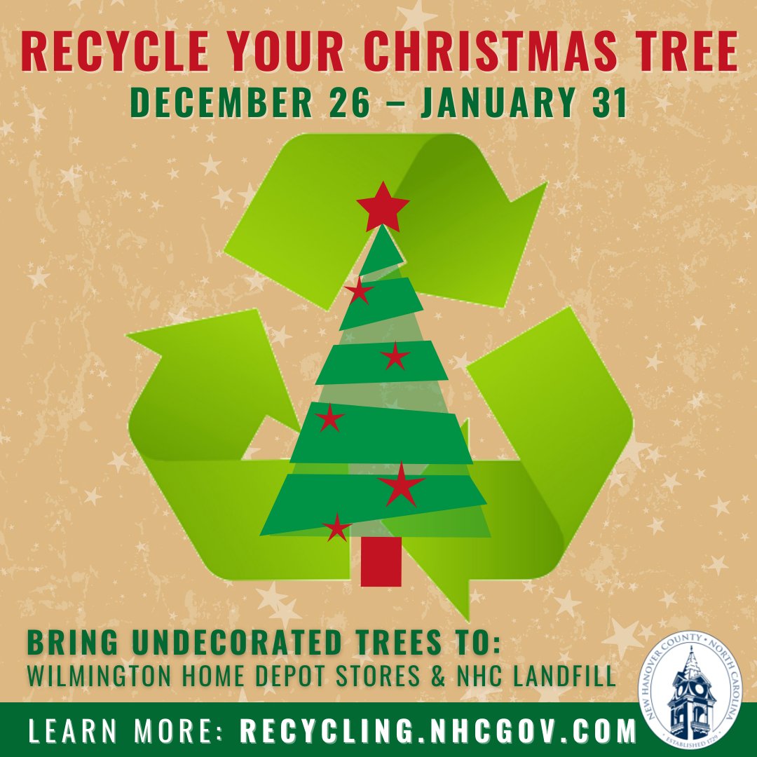 Pbs Christmas Tree Sales 2022 New Hanover County On Twitter: "Have You Recycled Your Christmas Tree Yet?  Undecorated Natural Trees Can Be Dropped Off At Wilmington Home Depot  Locations Or The Nhc Landfill Through January 31. Your