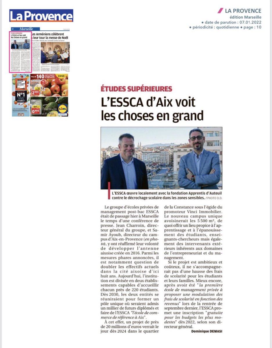 ESSCA Campus d'Aix-en-Provence tweet media