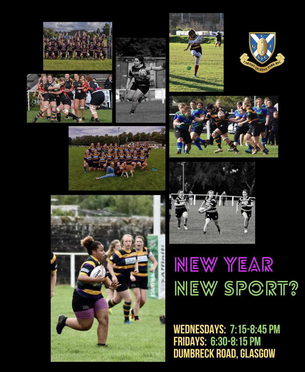 What better way to kick off the new year than by taking up a new sport, eh?

We welcome all abilities here at Cartha, from novices to experienced players- so there really is a place for everyone! Rugby is a great way to improve your fitness and make some great pals too!
 
1/2