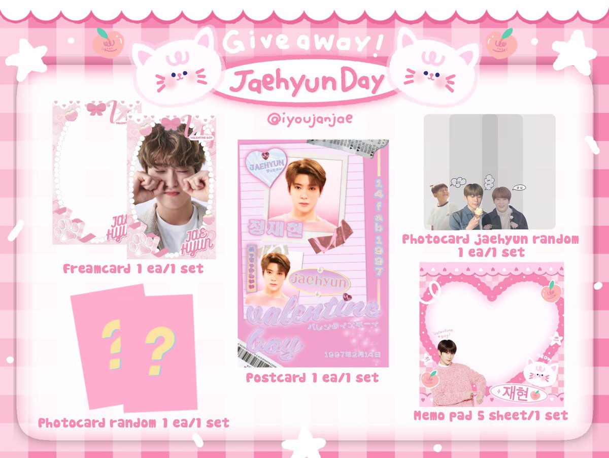 iyoujanjae's tweet photo. ♡ pls rt ♡

｡˚  Giveaway Jaehyun Day  ˚｡⋆

แจก กวอ เล็กๆน้อยๆวันเกิดแจฮยอนมีใครสนใจมั้ยคะ ⁺( ᵒ̴̶̷̥́ ◡ ᵒ̴̶̷̣̥̀ )⁺
🏩 only 20 set  รายละเอียดในรูปเลยคับ 🏩

·˚ ₊˚ˑ ลงฟอร์มวันที่ 21/1 ·˚ ₊˚ˑ ใครสนใจรับน้องๆไปฝากด้วยนะคะ 🥺
#happyJaehyunday 
#ตลาดนัดnct ขอยืมแท็กนะคะ https://t.co/BacqaFmrKC