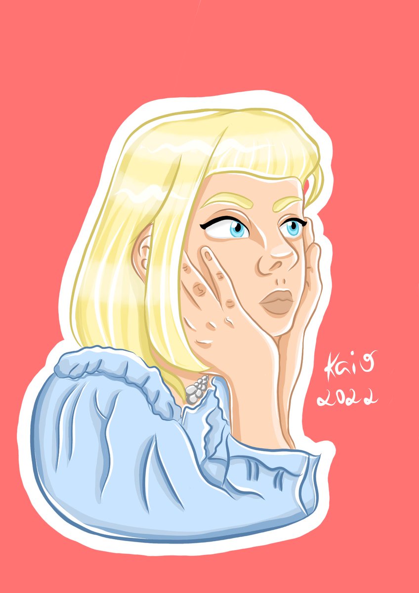 littlwsvll's tweet photo. Terminei meu desenho da loirinha estou em surto A A A A A A A A A A @AURORAmusic https://t.co/ji7G0Kyma8