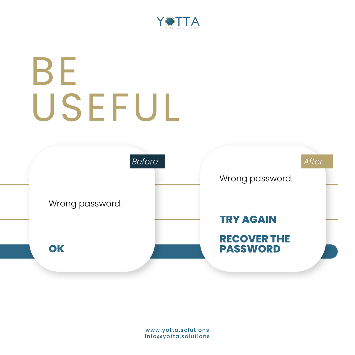 yotta_cc's tweet photo. Terminology matters. Be clear, concise and useful when it comes to your #website content and the suggested actions that you provided your users with. https://t.co/82qAG7q1c2