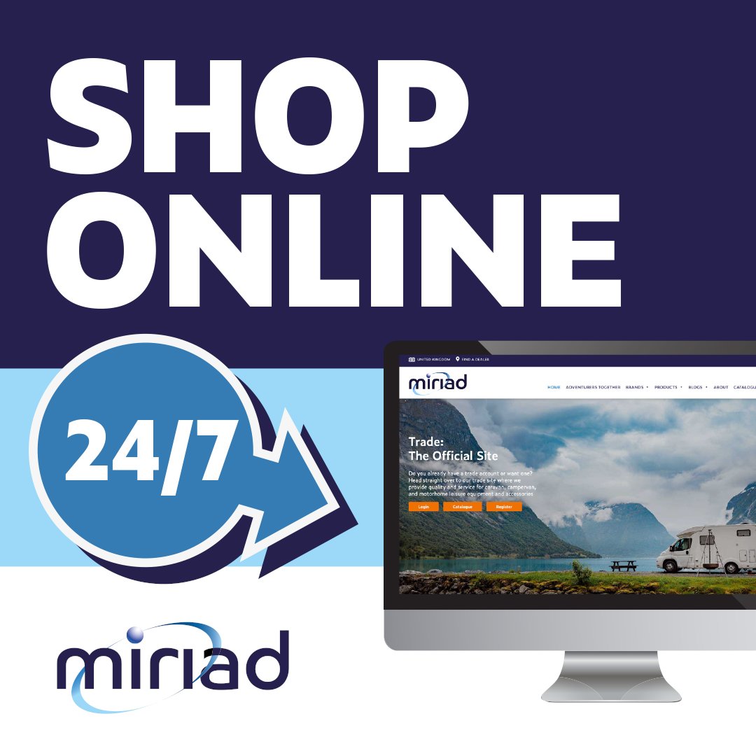 Did you know our products are available online 24/7 to order!
Shop online with Miriad shop.miriad-products.com/Login 
#shoponline #24/7 #tradeprices #miriad