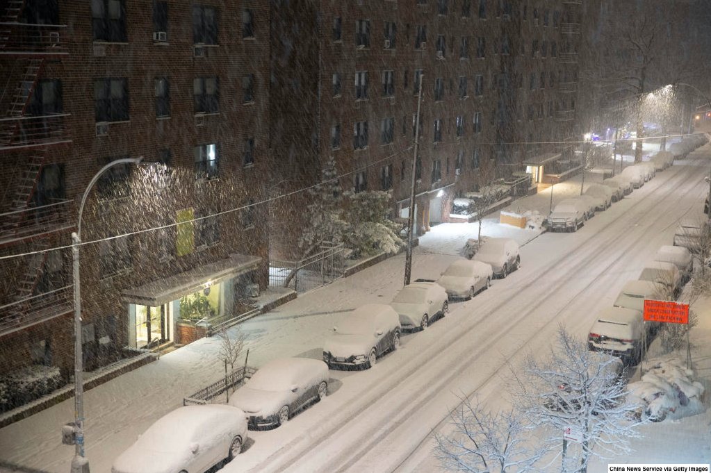 bbcweather's tweet image. 🌨️ Snowfall in New York City today.