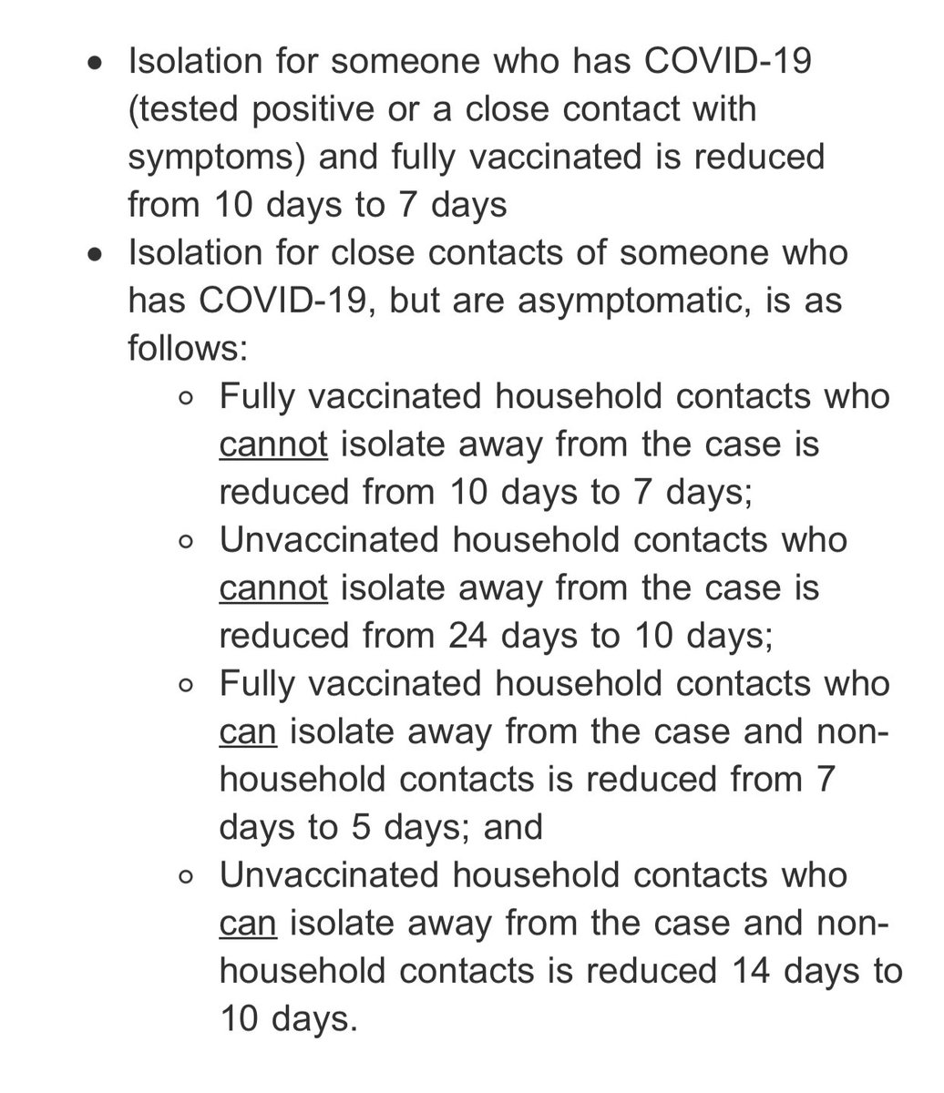 *NEW* isolation time for someone who has COVID-19 is reduced from 10 days to 7 in NL
Also reducing isolation for close contacts as well 
Dr Janice Fitzgerald is holding a news conference at 3:30pm to go over it 
More details ⤵️
#covid19nfld