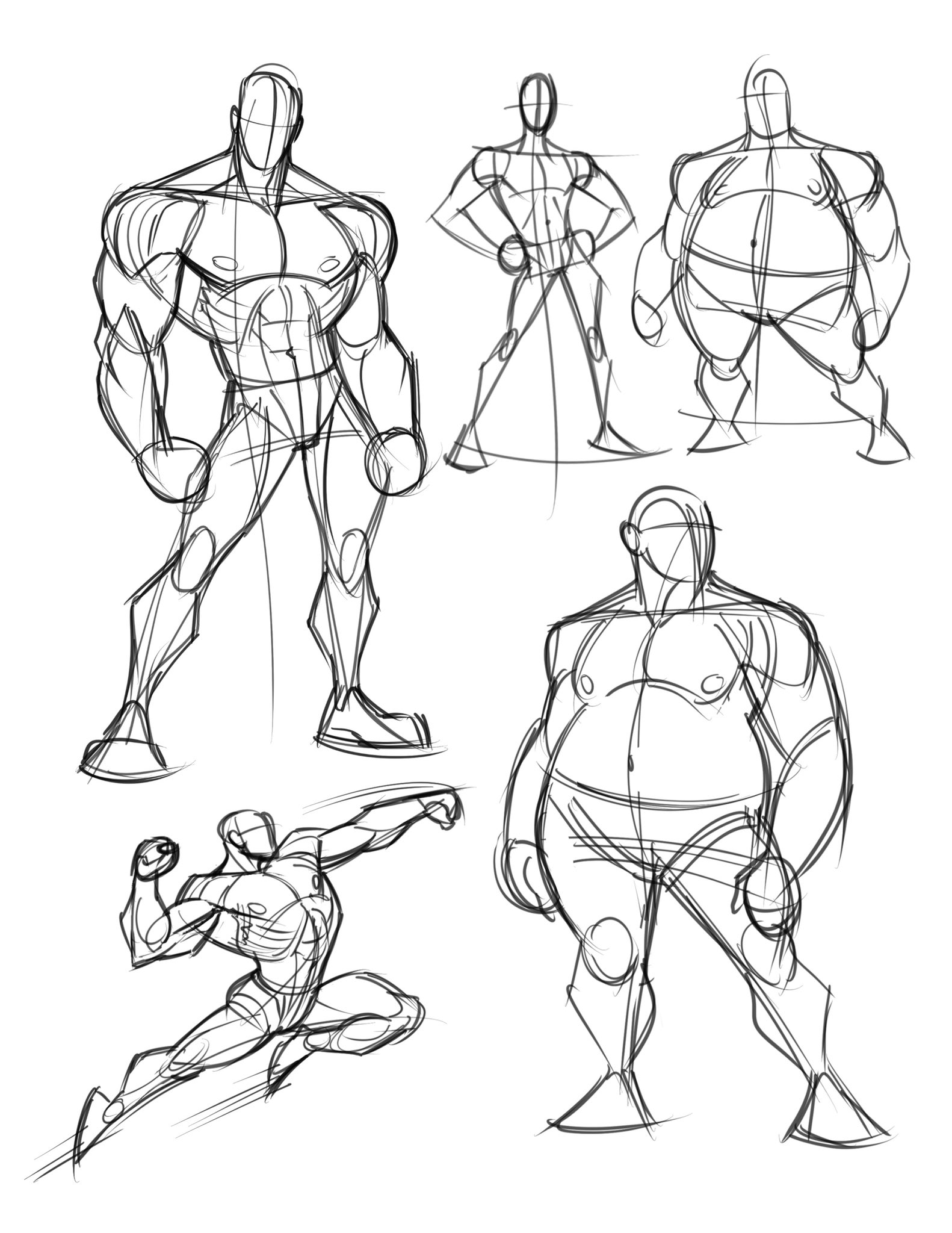 Human Figure Drawing: Male Anatomy Visual Guide