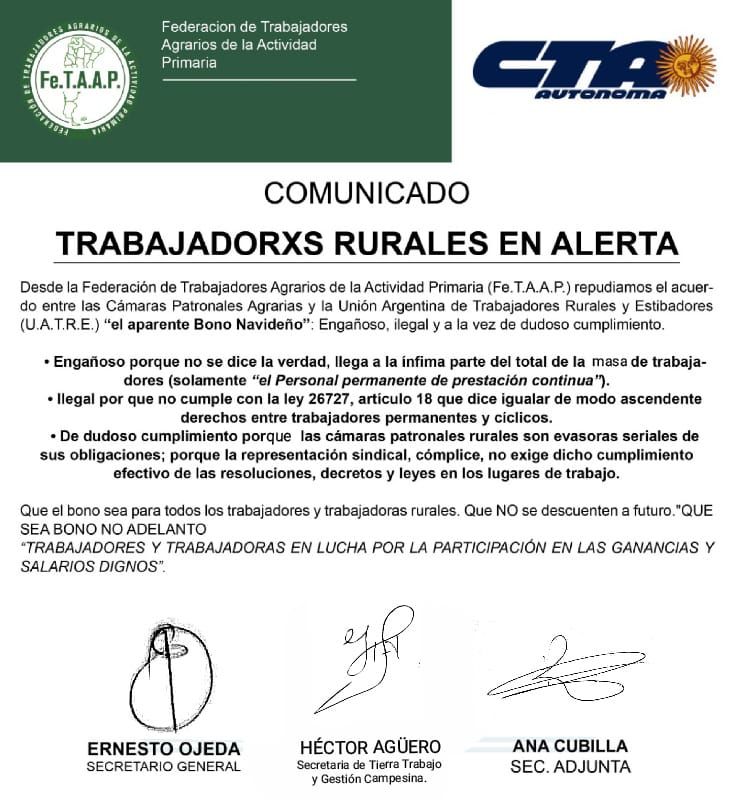 FederalSta's tweet photo. #Voytenco #UATRE
Y los trabajadores/as. rurales temporarios no cobran bono ?
#LuzAlFinalDelTunel
#SOEFEACA
#FETAAP
#OSES
#CTAA https://t.co/akXJuES5CR
