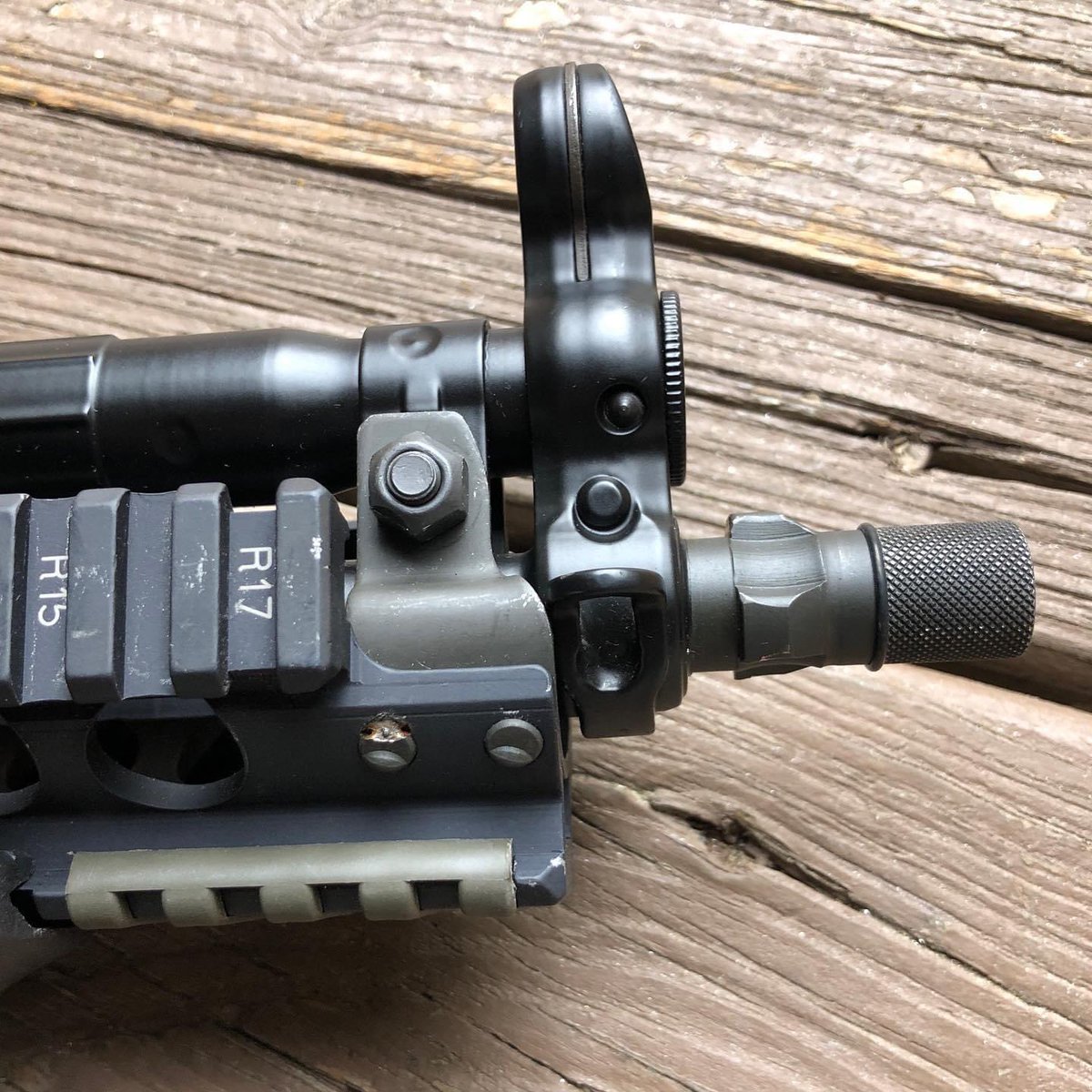 HKshooting's tweet photo. Season opener tip… if your thread protector moves a little when shooting a lot &amp; that bothers you, put a 1/2” O ring on there and it won’t budge! #hecklerandkoch #hkshooting #nocompromise #sp5 #sp5k #mp5 #mp5k @HecklerAndKoch https://t.co/IvlsH4rMPR