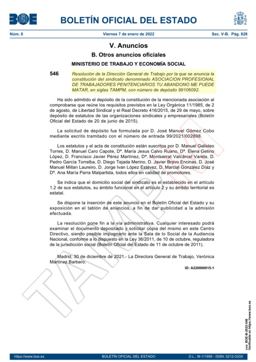 🗳 #COMUNICADO | Atendiendo la voluntad mayoritaria de los socios, TAMPM pasa a constituirse en SINDICATO

👉🏼 Avanzar MEJORANDO condiciones, con iguales  efectos legales que el resto de fuerzas representativas

👉🏼 MANTENIENDO Nuestras señas de IDENTIDAD, TRABAJO Y ÉTICA

#TAMPM