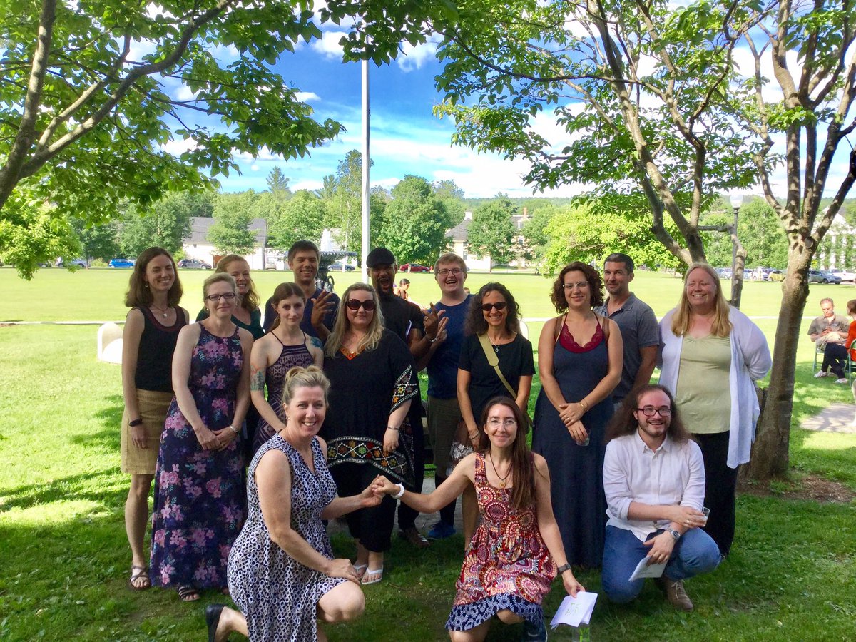 RhondaZimlich's tweet photo. More congratulations to @VCFA on 40 years of MFA in Writing bliss. @ConnieMayFowle1 @PCMadden3 @WriteLeungWrite #ThenAndNowVCFA https://t.co/KxT7orUPXV
