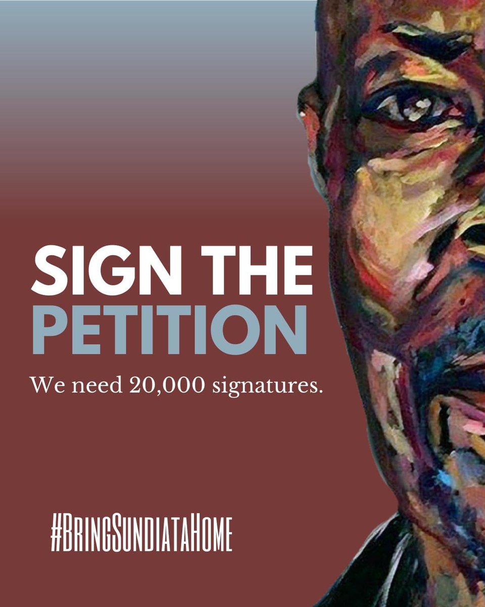 ProLibertadfc's tweet photo. Exciting news: We will be delivering this petition to Governor Murphy and it is crucial to the campaign that we hit our 20,000 petition signature goal! We need all the support we can get! #freesundiata #freeallpoliticalprisoners
Sign today: https://t.co/75OAcSKWqq https://t.co/Twd80ef2RL