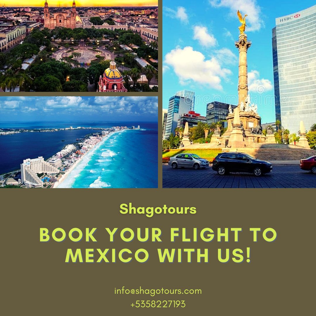 shagotours's tweet photo. Fly with us!
 #PremiumService  #Shagotours #Bookflight #TraveltoMexico #RoundTrips #TourGuide #Excursions #Experiences. https://t.co/O973cP1euJ