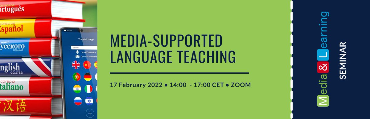 Discover the latest methods and approaches involving #media to support #LanguageTeaching at different levels of language #learning from beginners through to advanced!⁣
⁣
🗓️ 17 Feb⁣
🕑 14:00 - 17:00 CET⁣
📍Zoom⁣
⁣
More information about the event: media-and-learning.eu/event/media-su…