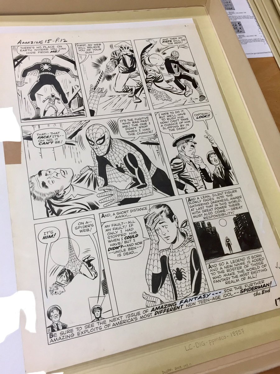 LibnOfCongress's tweet image. Have you seen &quot;Spider-Man: No Way Home&quot; yet? 
Don&apos;t worry no spoilers here. But did you know the @librarycongress has the original Spidey art? Art by Steve Ditko and story by Stan Lee. Isn&apos;t it amazing? ;)
loc.gov/item/webcast-1…
#SpiderMan 
#spidermannowayhome 
@SpiderManMovie