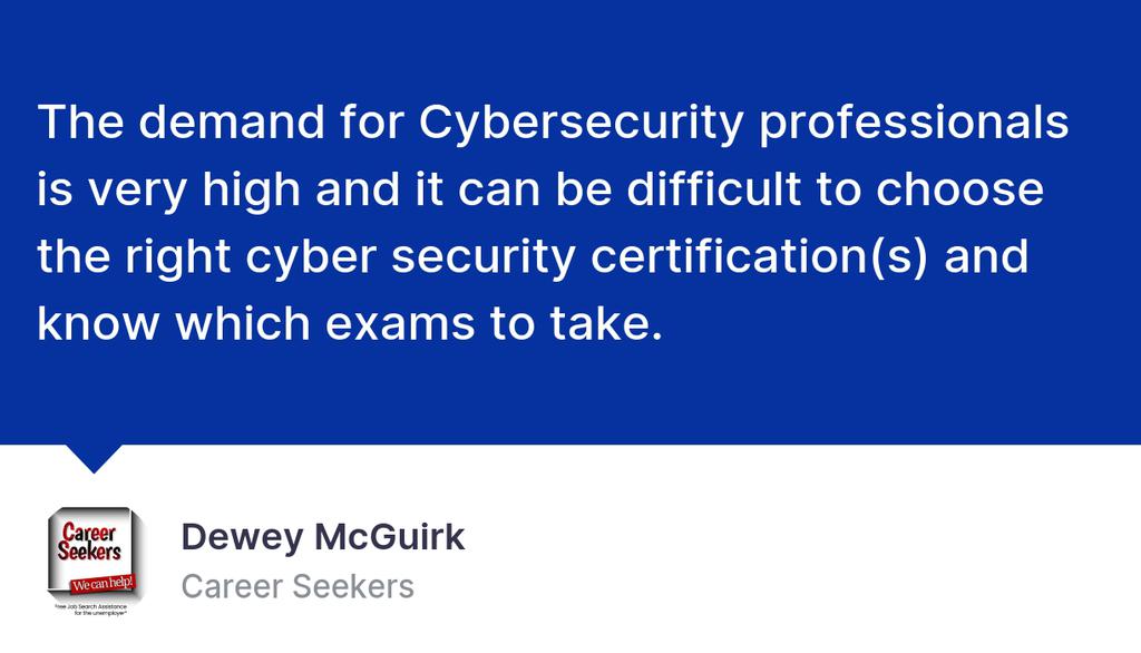 get_dewey's tweet image. What Are The Best Cybersecurity Certifications for 2021: lttr.ai/rLRb

#Cybersecurityforbeginners #Bestcybersecuritycertifications #CyberSecurity