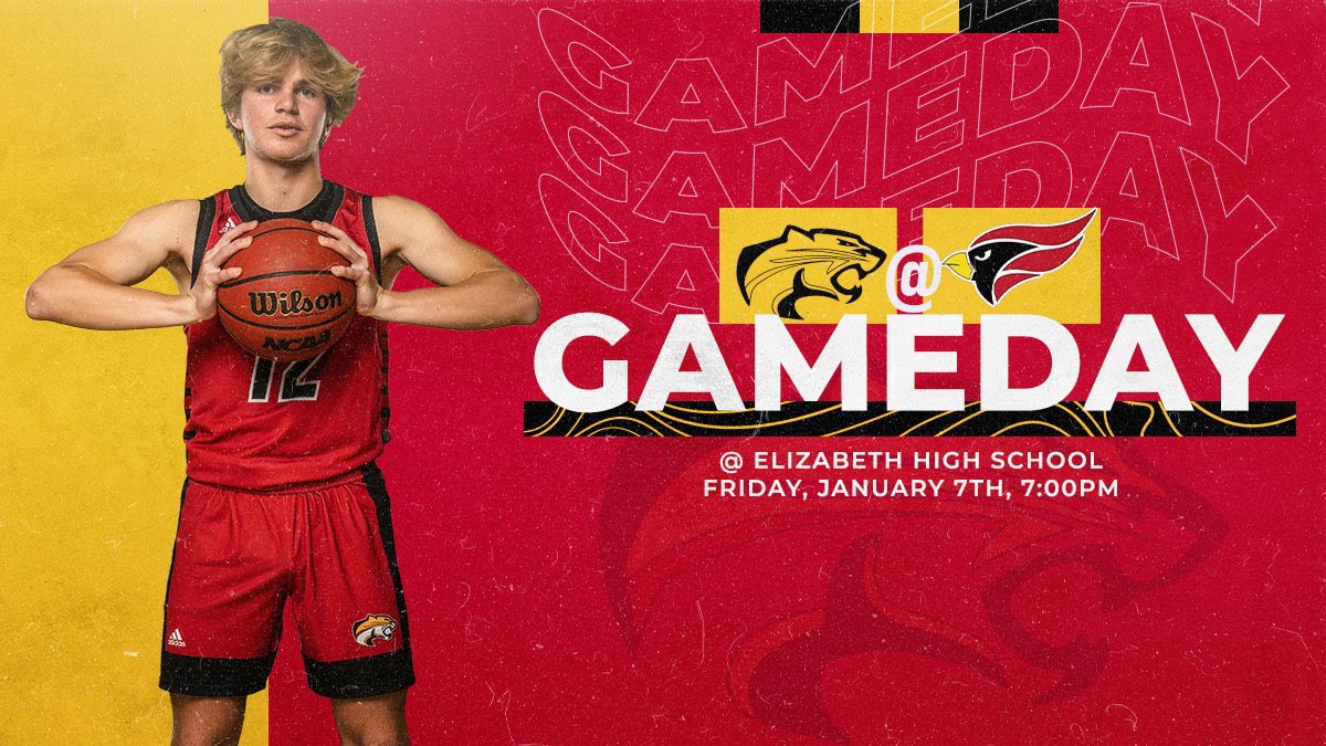 🚨GAMEDAY🚨

🆚 Elizabeth 
🗓 January 7th
📍 Elizabeth HS
⏰ JV 4pm/C 5:30pm/Varsity 7pm