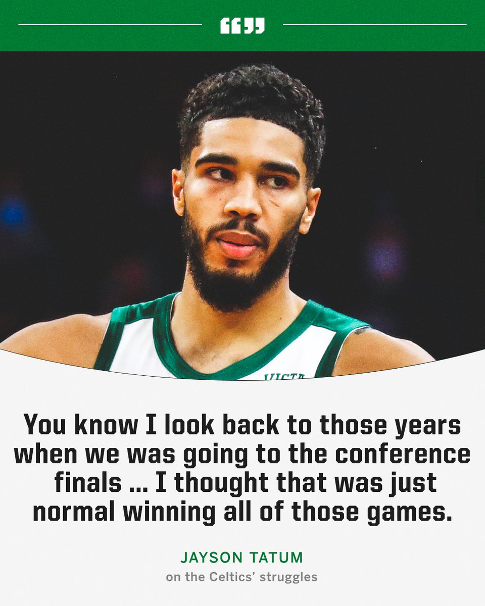ESPNNBA's tweet photo. Tatum reflected back to the Celtics in the conference finals 🍀 https://t.co/Y5tq3zZfTW