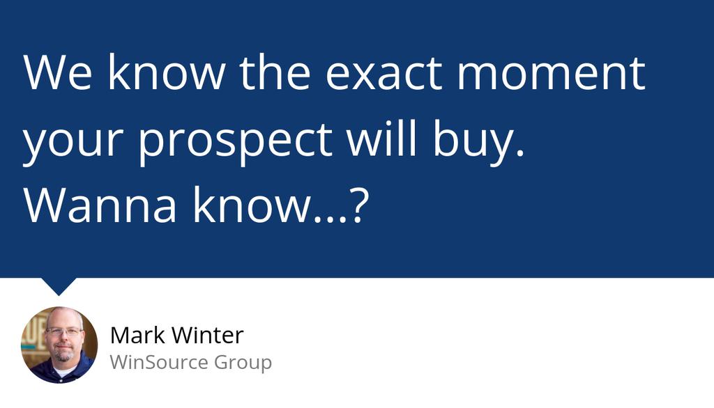 MarkWinterSales's tweet image. We know the exact moment your prospect will buy. Wanna know...?: lttr.ai/bcLc

They want someone on their side, someone they can trust. 

#Smartsalessimplified #Winsourcegroup