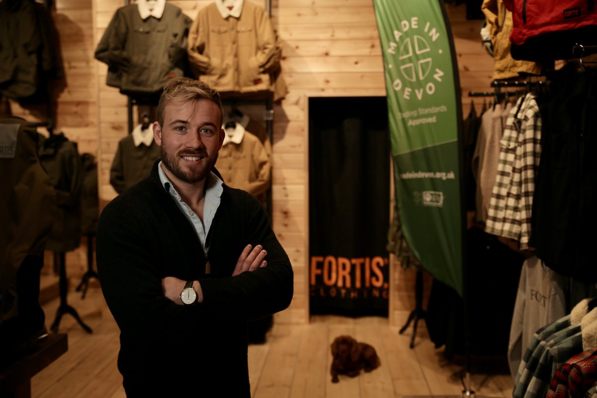 Brilliant day with @MadeinDevon2 filming Oliver @Fortis_Clothing A Devon company that makes great gear for the great outdoors! ⛈️❄️🌪️