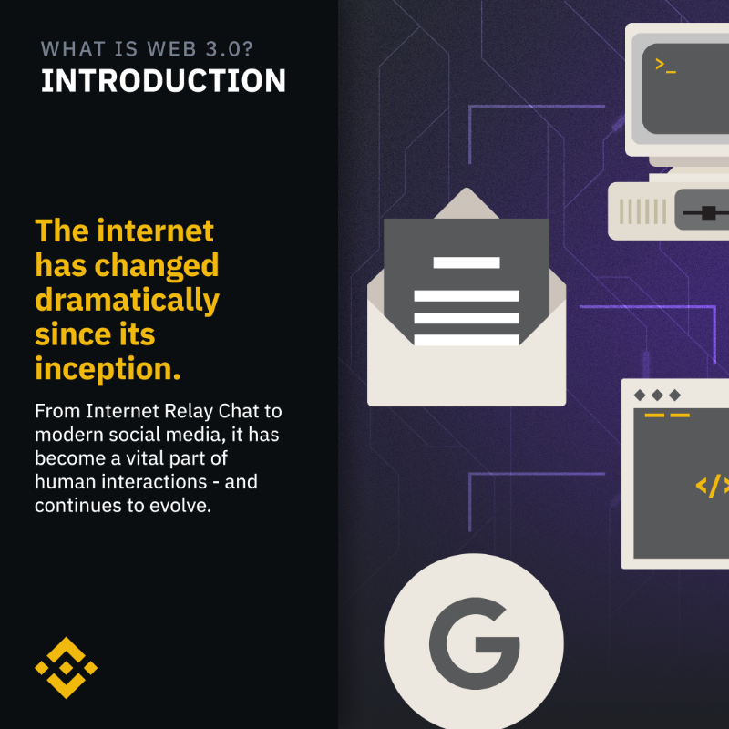 binance's tweet photo. Everyone's talking about Web 3.0 recently. 

Swipe through this so you can be the smartest in the room.