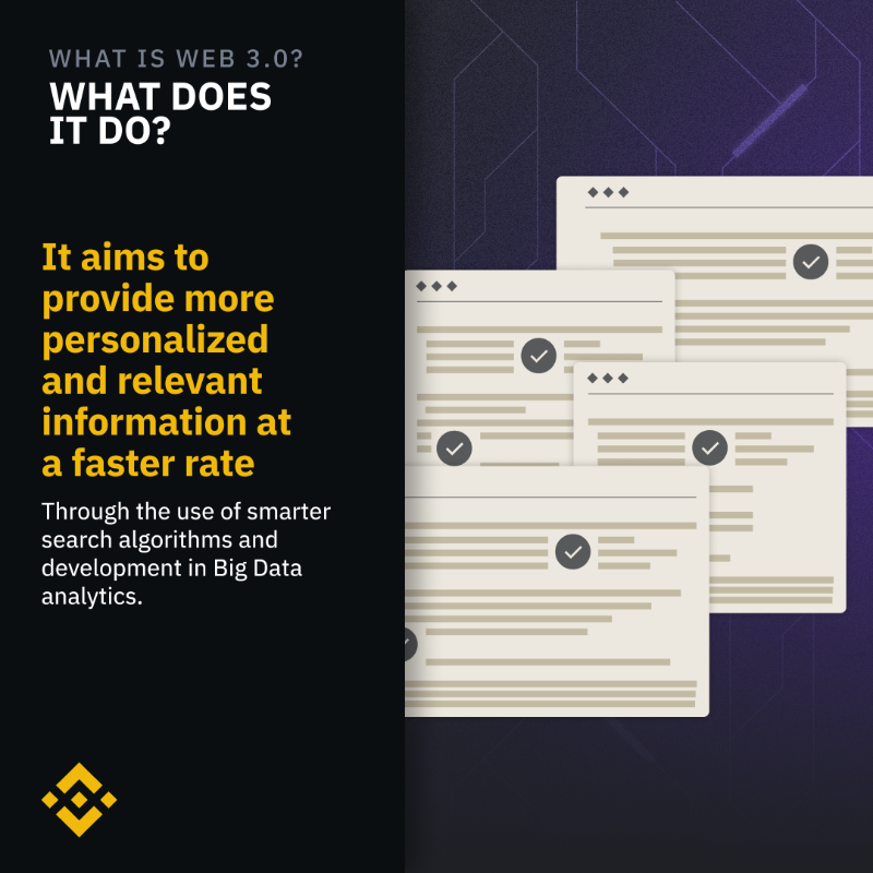 binance's tweet photo. Everyone's talking about Web 3.0 recently. 

Swipe through this so you can be the smartest in the room.