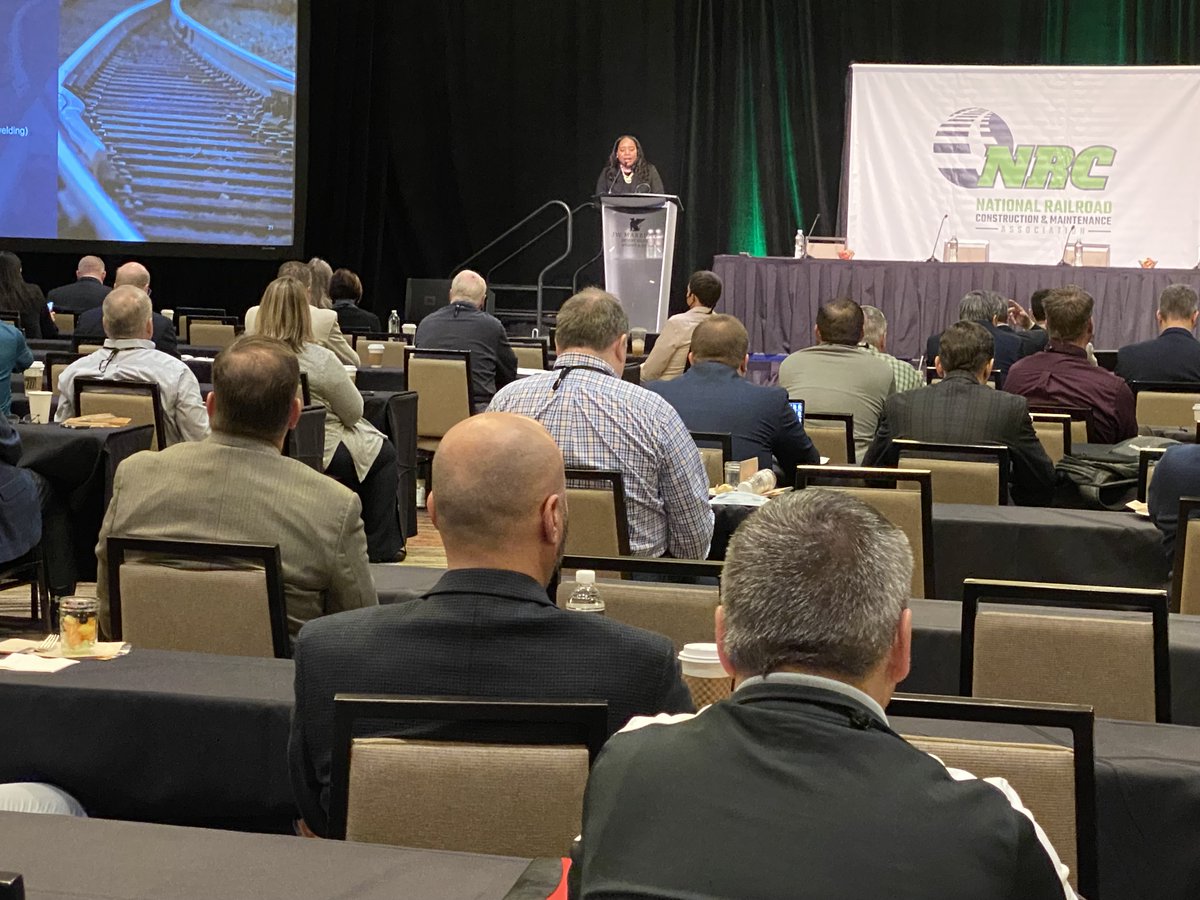 <a href="/theNRC/">The NRC</a> thanks <a href="/CNRailway/">Canadian National</a> Sr. Manager Design &amp; Construction Marita Mullen for sharing CapEx plans and insights for 1,000-+ #railway professionals at #NRC2022 Conference in Phoenix. <a href="/AAR_FreightRail/">AAR</a> <a href="/REMSAOfficial/">REMSA</a>