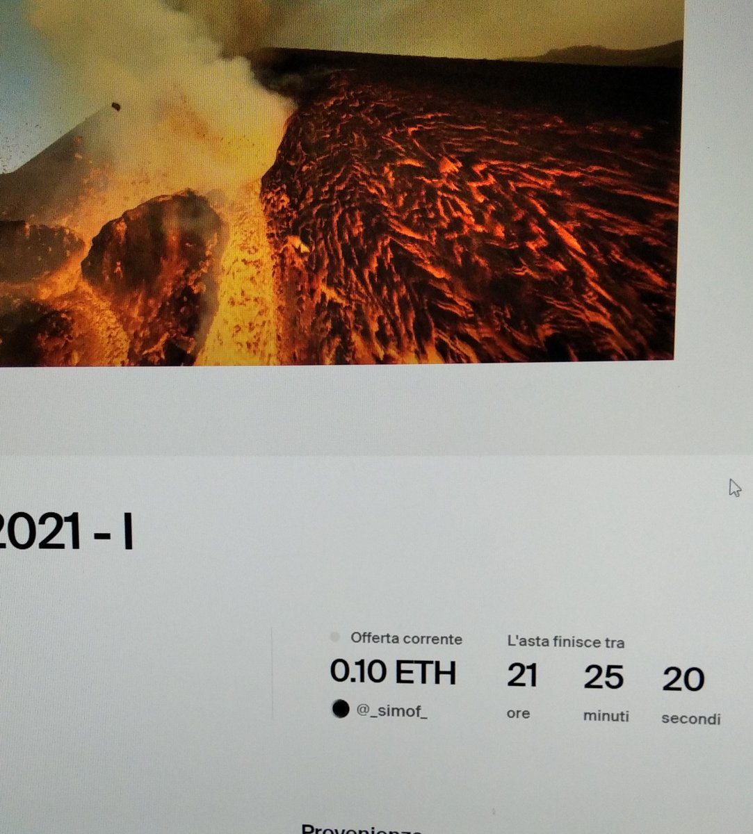 Sold my first NFT 🤯 If you want to place a BID go here: 👉 foundation.app/@My-FPV/~/1227… #NFT #NFTGiveaway #nftphotography #3dart #3D #lapalmavolcano #erupcionlapalma  #NFTCollection