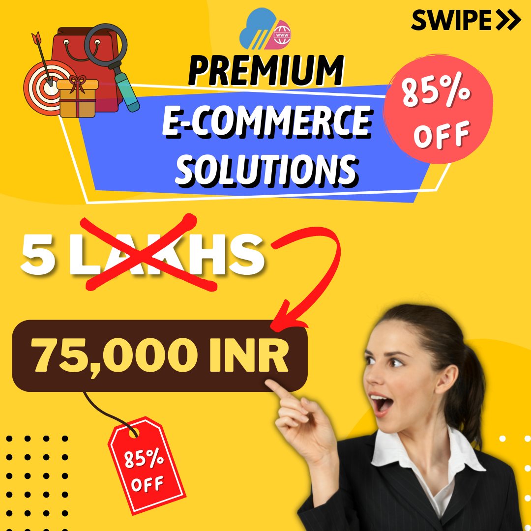allswebtech's tweet photo. Premium E-Commerce Solutions on 85% Discount

Limited Time Offer Contact Us Now:
Phone: +91 72328-80007
Email: info@allsweb.com

#ecommercesolutions #ecommerce #ecommercebusiness #ecommercestore #ecommercetips #ecommercewebsite #ecommercedevelopment #ecommerceservices https://t.co/WJx4W6I2wI