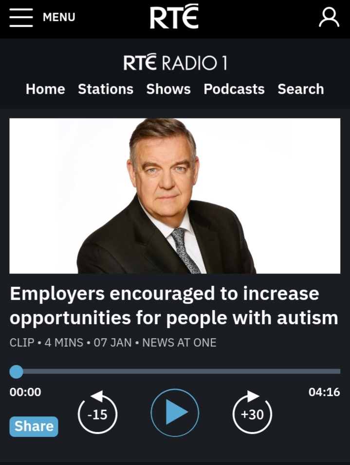 SpecialistsIRE's tweet photo. Don't miss the brilliant piece on @rteradio1 about the work @specialisterneire do to support and empower our autistic &amp; neurodiverse candidates to prepare for, gain &amp; maintain employment. 
#emoyment #support #empowerment #neurodiversity #inclusive #workplace #partner #companies https://t.co/lIPjwzSsht