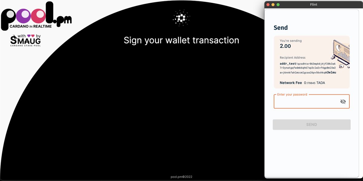 FlintWallet's tweet photo. Just some of the exciting DApp interactions that #Cardano users can experience with the latest public beta release of Flint (Experimental).

From performing #DeFi swaps on @SundaeSwap’s testnet to stakepool delegation with @pool_pm, Flint is evolving to support it all. https://t.co/UtdLRcsod8