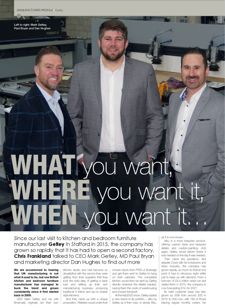 GetleyUk's tweet image. Chapter 2, The Getley Story continues.  Look how far we have come.
Read the full article in this months KBB review.
content.yudu.com/web/1uvbk/0A42…