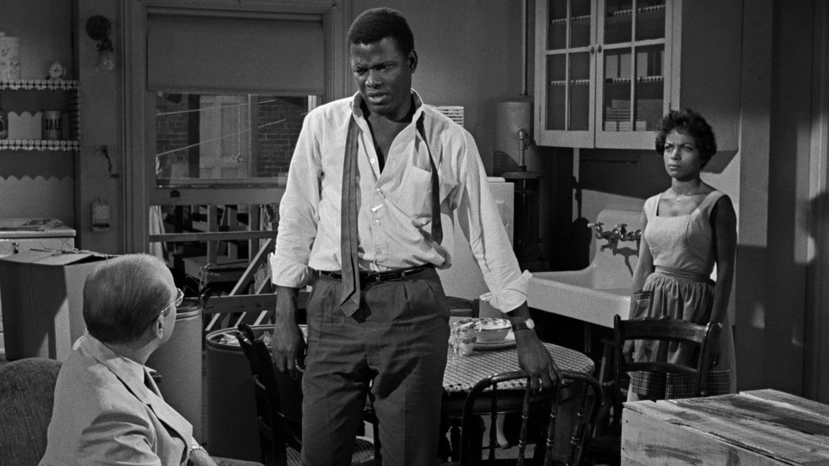 La trajectoire de #SidneyPoitier de Cat’s Island à Hollywood est aussi belle, peut-être plus, que ses films. Parmi ceux-ci, il y en a un, jamais sorti en France, dans lequel il atteint des sommets. A Raisin In the Sun, de Daniel Petrie, d’après la pièce de Lorraine Hansberry.
