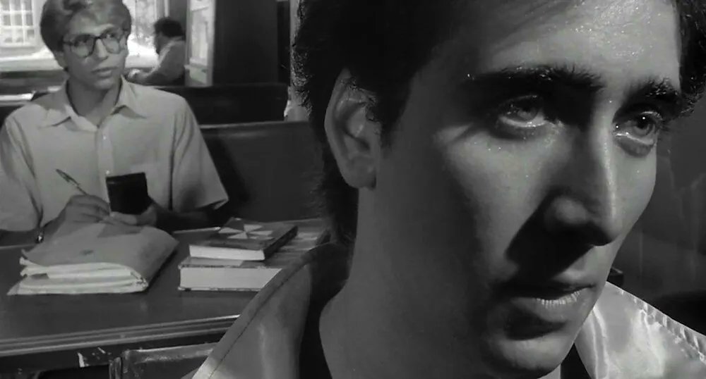 A very happy 58th birthday to Nicolas Cage. Pictured here with Vincent Spano in Rumble Fish, 1983. 