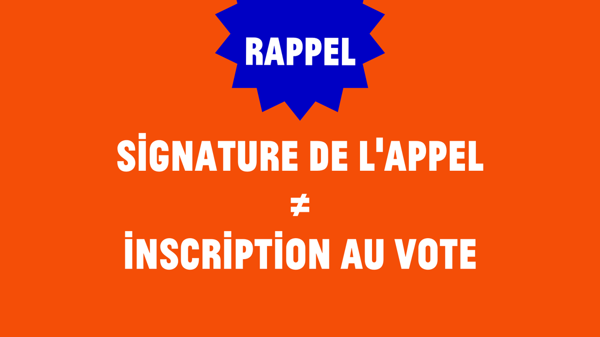 VictoiresPop's tweet photo. 👏 300 000 personnes ont signé l'appel de la #PrimairePopulaire en seulement quelques mois.

❌ Cela ne signifie pas inscription au vote final !

👉 Si vous voulez prendre part au vote du 27 au 30 janvier, il est IMPÉRATIF que vous vous inscriviez sur https://t.co/t3v6C13gTM ! https://t.co/B6XyoK9wQA