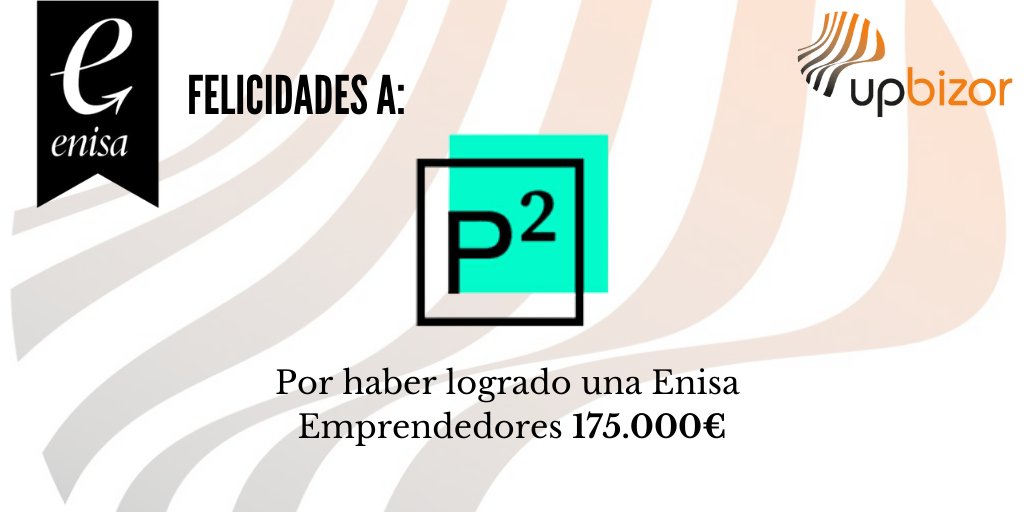UpBizor's tweet photo. Felicidades a nuestro cliente #Psquared por haber logrado una @enisa de Emprendedores por 175.000€ 🙌☺ https://t.co/20s9LiIPXf