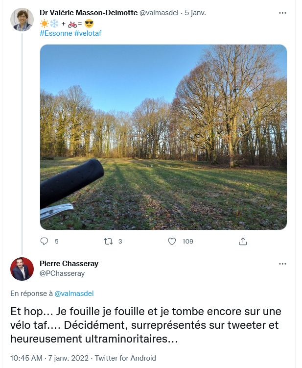 Encore une victoire par KO de notre poulain ! Quel argument, quel orateur !  

Une scientifique démonte ses affirmations, tout le monde le croit vaincu, mais tel le phénix il renaît de ses cendres pour porter le coup de grâce : ELLE FAIT DU VELOTAF !

Chapeau l'artiste !